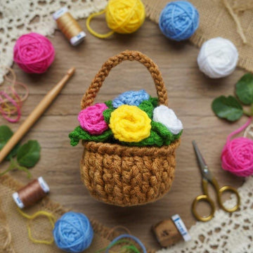 Flower Planter Crochet Pattern PDF + Video Tutorial
