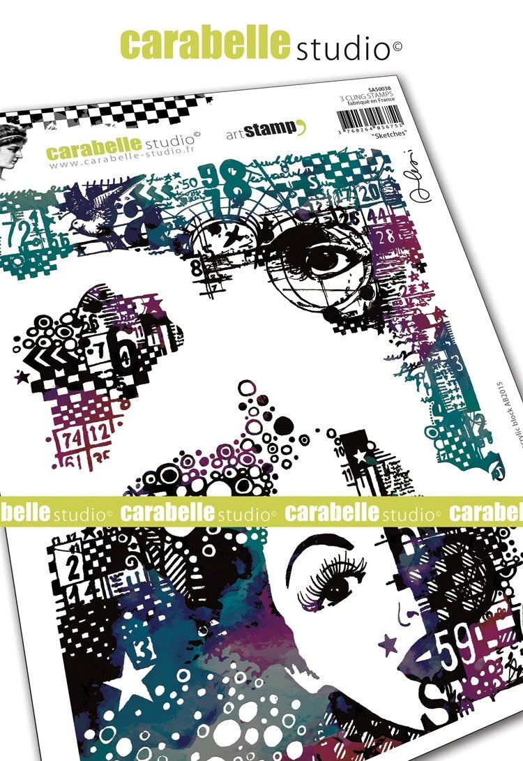 Carabelle Studio Cling Stamp A5 By Alexi - Sketches