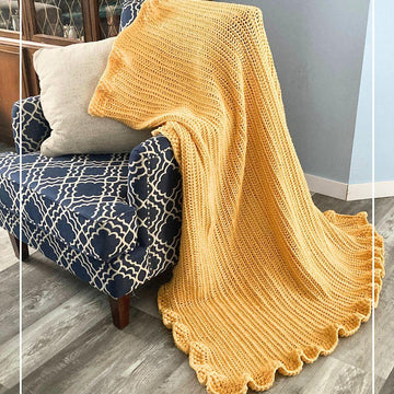 Cozy Buttercup Crochet Blanket
