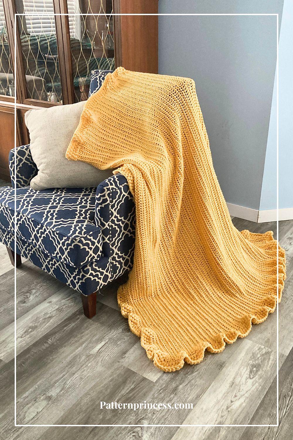 Cozy Buttercup Crochet Blanket