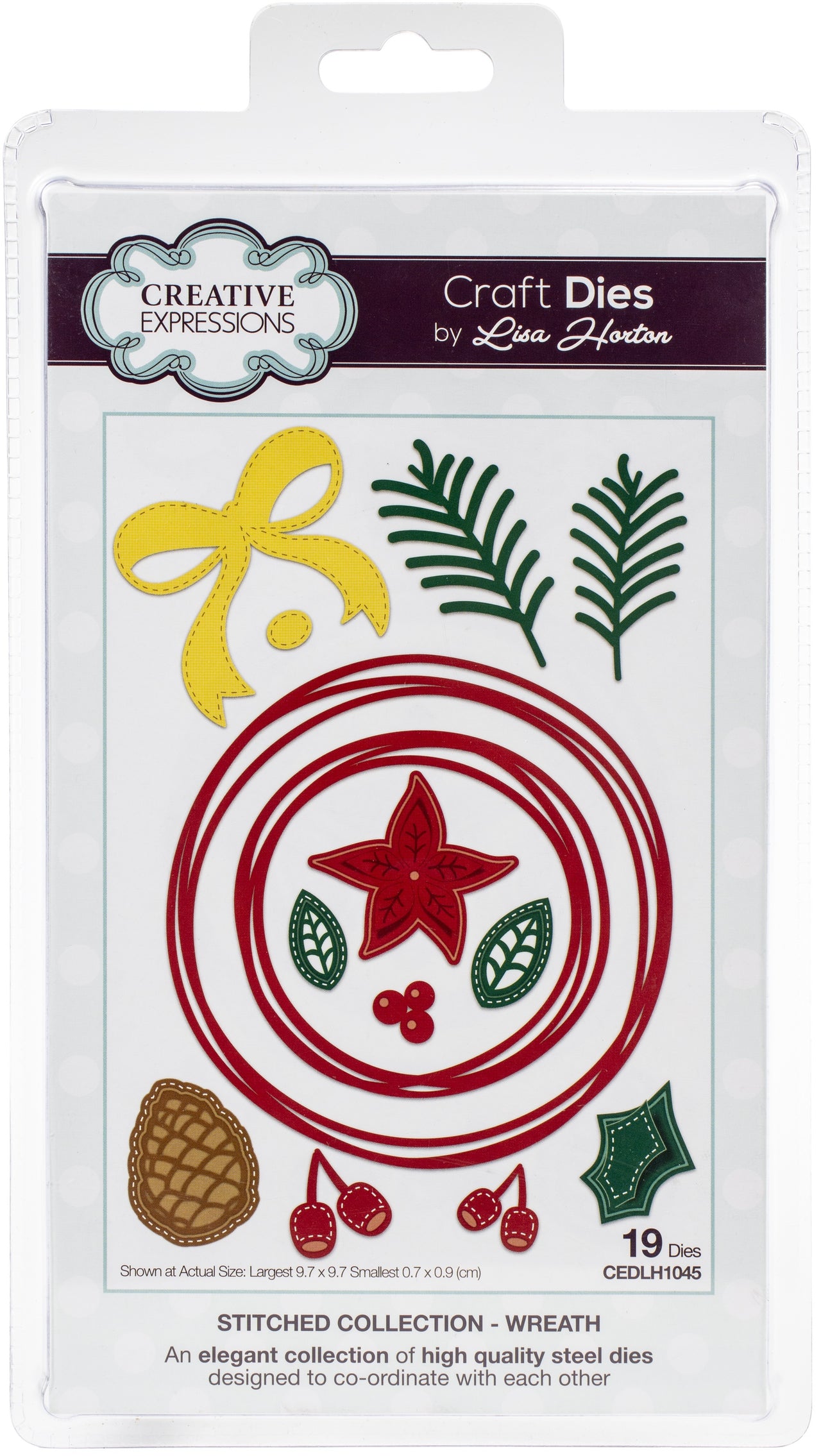 Creative Expressions Stitched Craft Dies By Lisa Horton - Wreath