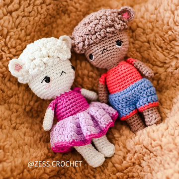 TUTORIEL CROCHET BOUDY in English - pattern tutorial pdf amigurumi easy sheep lamb animal