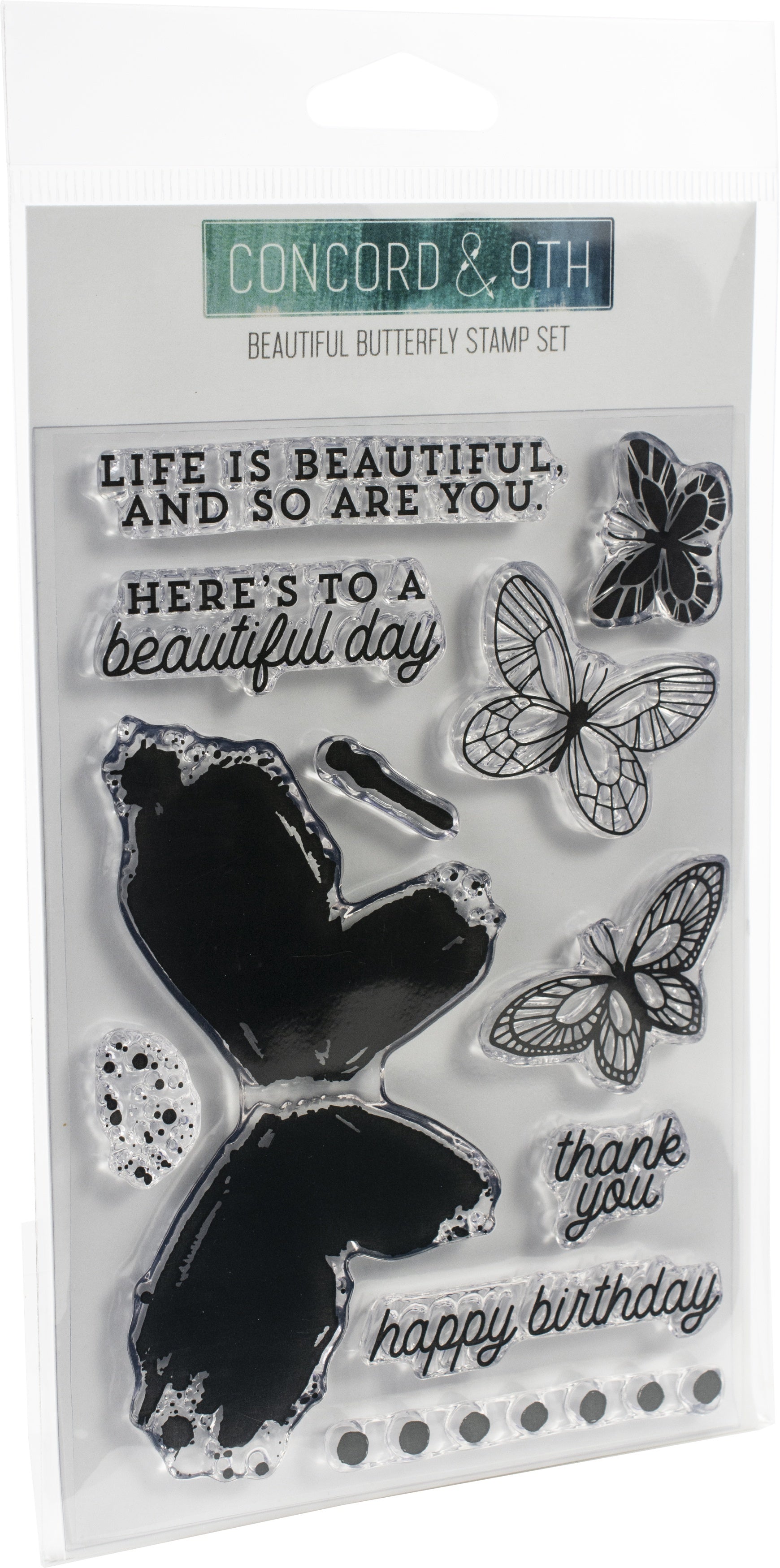 Concord & 9th Clear Stamps 4"X6" - Beautiful Butterfly