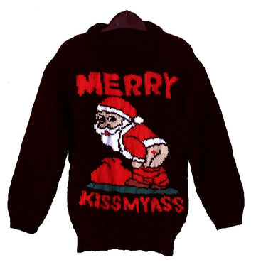 Naughty Santa Jumper Kiss My ...