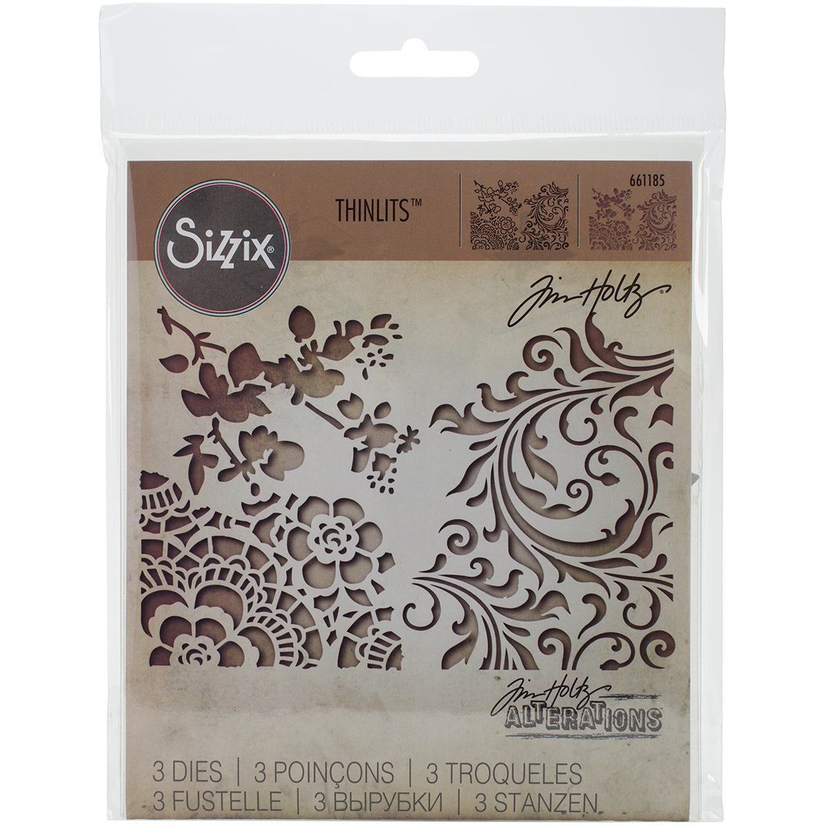 Sizzix Thinlits Dies By Tim Holtz 3/Pkg - Mixed Media #2