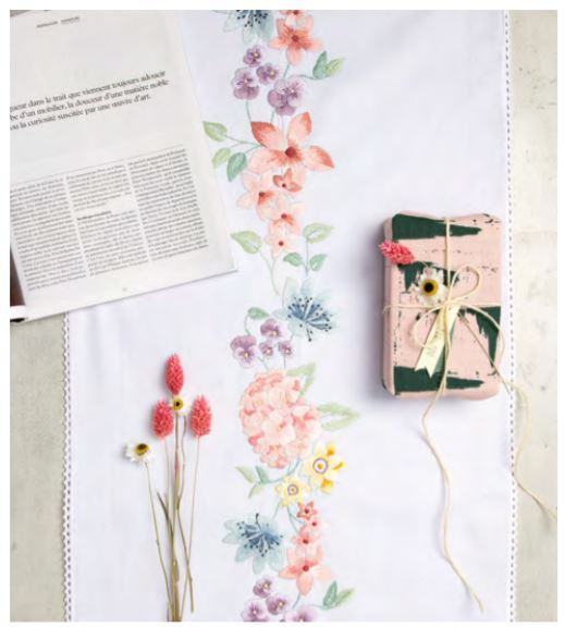 Rico Hydrangea Wreath Kit Runner - 45 x 150cm
