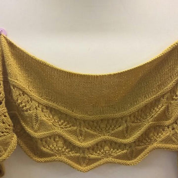 Honey and Lavender Shawl (DK weight)