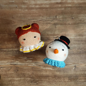 Angel & Snowman Crochet Pattern Set