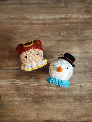 Angel & Snowman Crochet Pattern Set