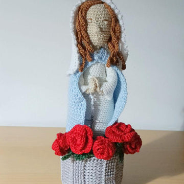Virgin Mary with roses