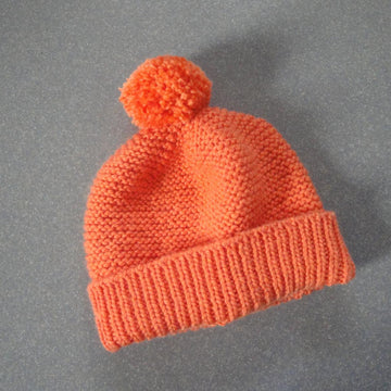 Pom Pom Hat with Brim