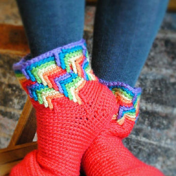 Rainbow Slipper Socks