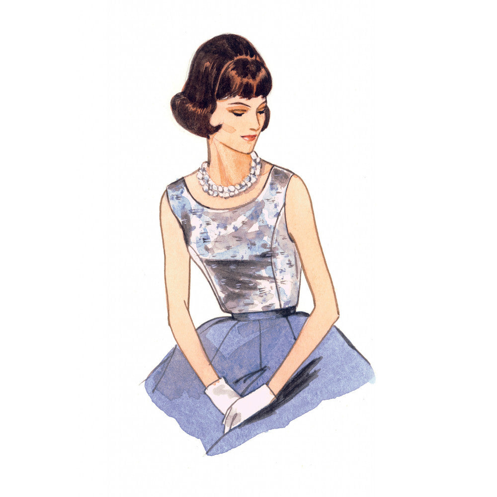 Vogue Misses' Jewel or Scoop-Neck, Princess-Seam Tops V9187 - Sewing Pattern
