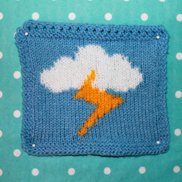 Weather Symbols Intarsia Squares