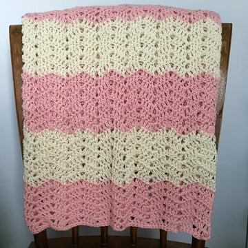 Peek a Boo Chevron Baby Blanket