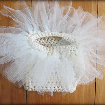 Tutu Diaper Cover and Hat Photo Prop Pattern