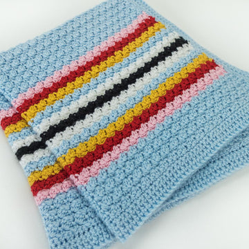 Winter Wonderland Wattle Stitch Crochet Blanket