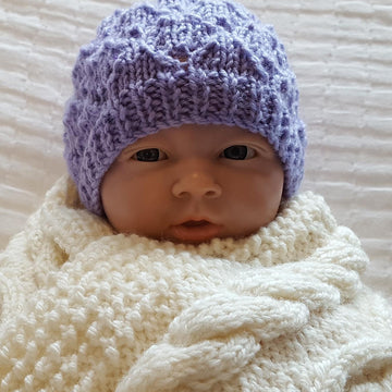 Carly - prem baby lace hat