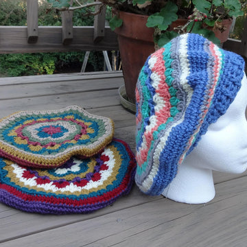 Mandala Style Slouchy Beret