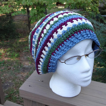 Mandala Style Slouchy Beanie