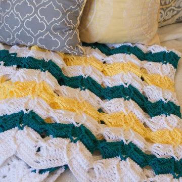 Diamond Burst Chevron Afghan
