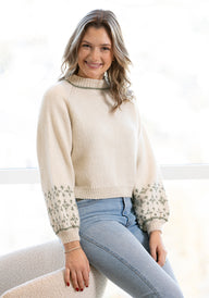 Helper Sweater in Viking Of Norway Alpaca Storm - UK-2306-6 - Downloadable PDF
