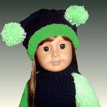 Fits American Girl Doll and 18 inch dolls. Raglan Pullover.