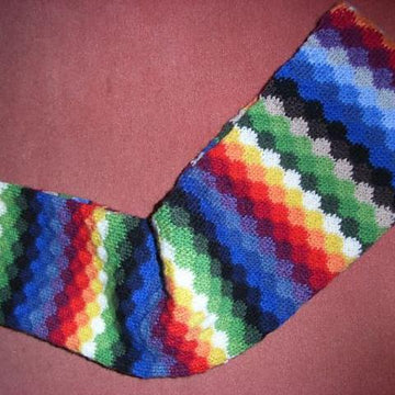 Rainbow infinity scarf