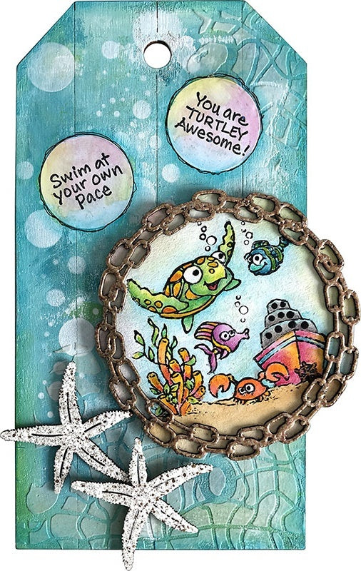 Stampendous Cling Stamp - Turtle Fun
