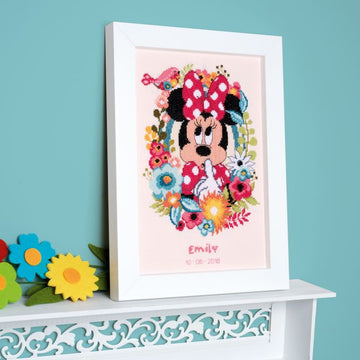 Vervaco Counted Cross Stitch Kit Disney Minnie Shushing Cross Stitch Kit