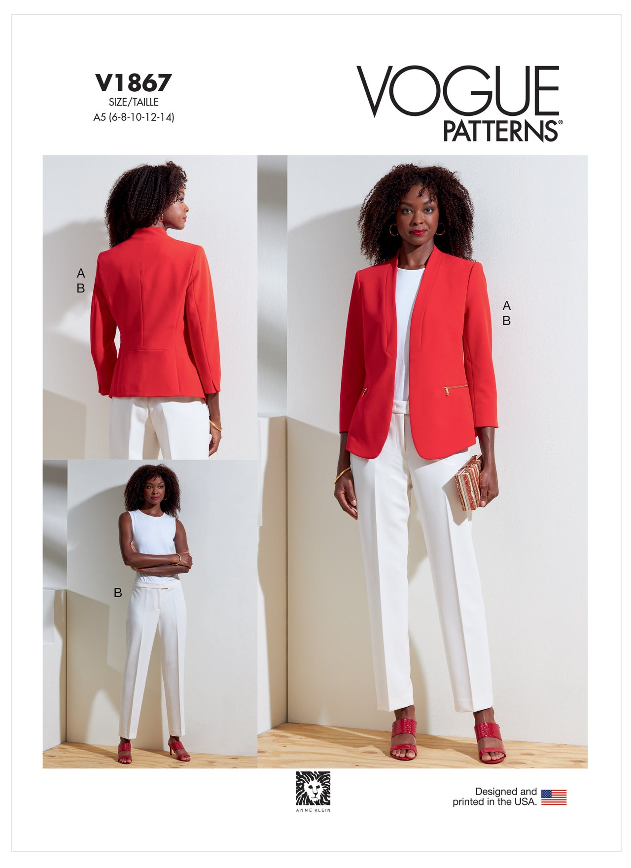 Vogue Misses' Jacket and Pants V1867 - Sewing Pattern