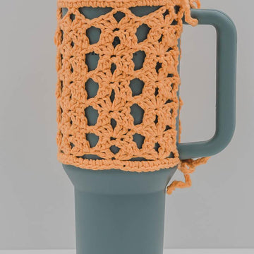 Lace Crochet Stanley Cup Holder