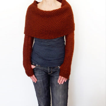 Rust Sweater Scarf
