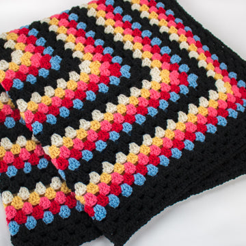 Vintage Inspired Infinity Granny Square Crochet Blanket