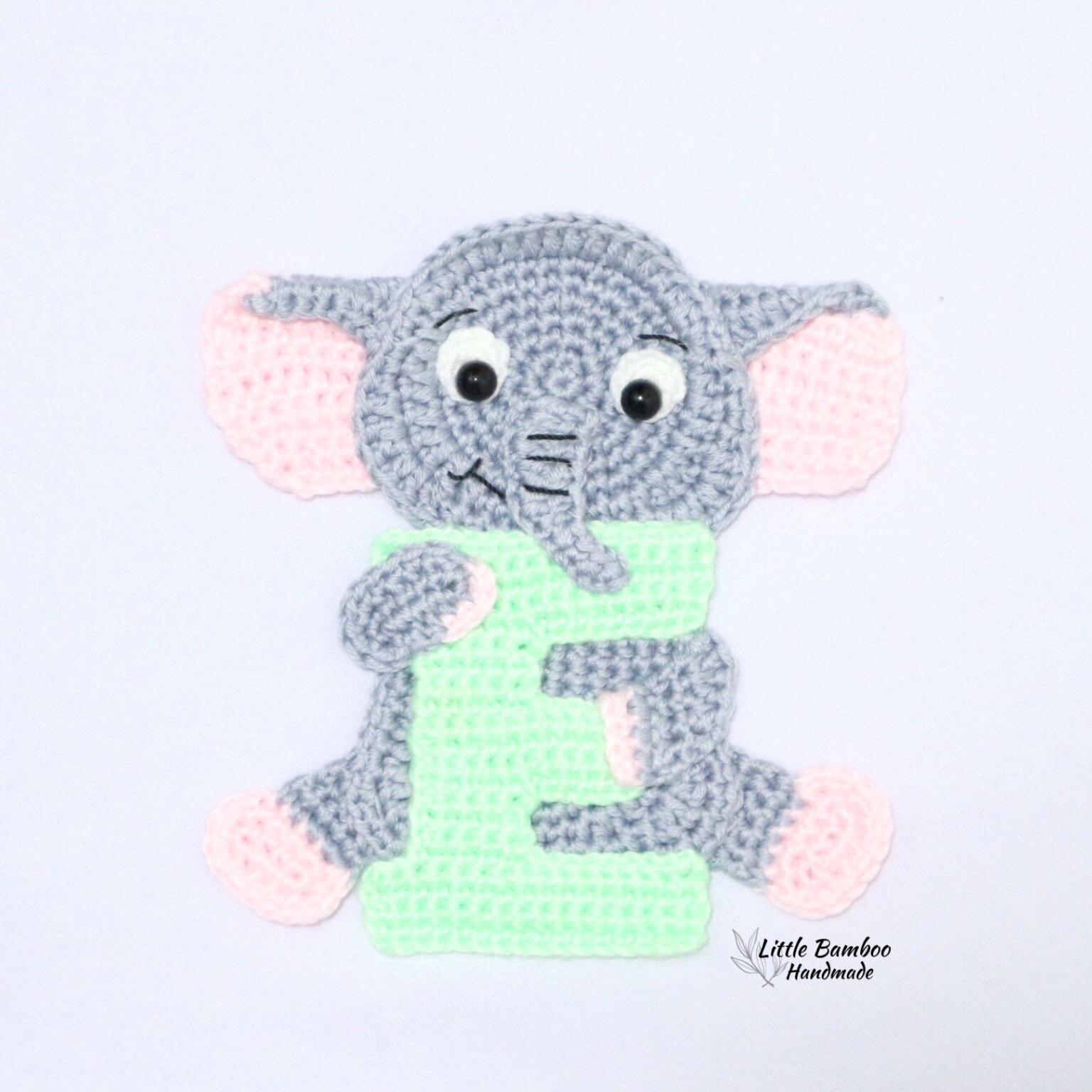 E for Elephant Applique