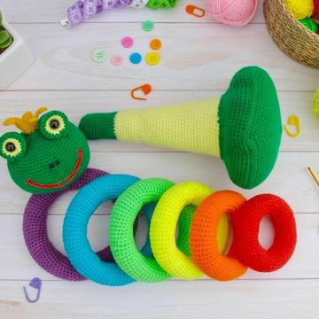 Stacking rings Rainbow Frog