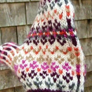 Beach Roses Hat & Mittens