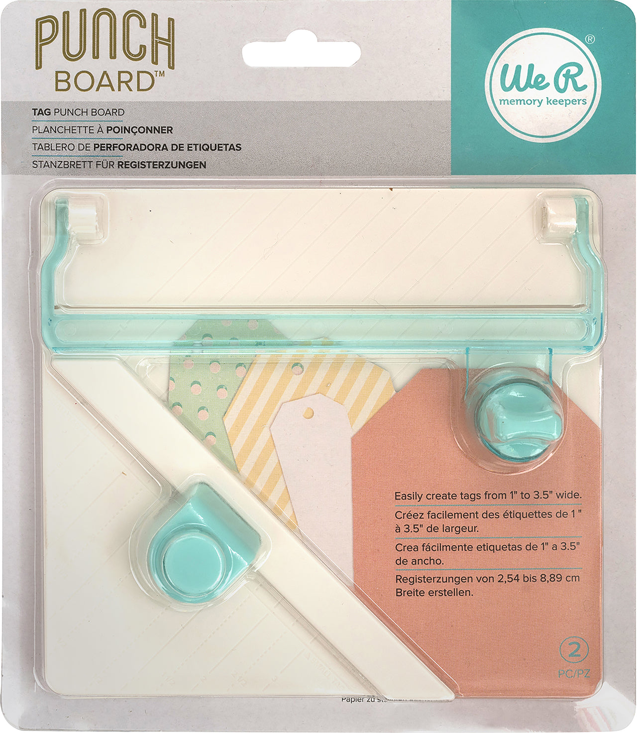 We R Memory Keepers Tag Punch Board - 381717