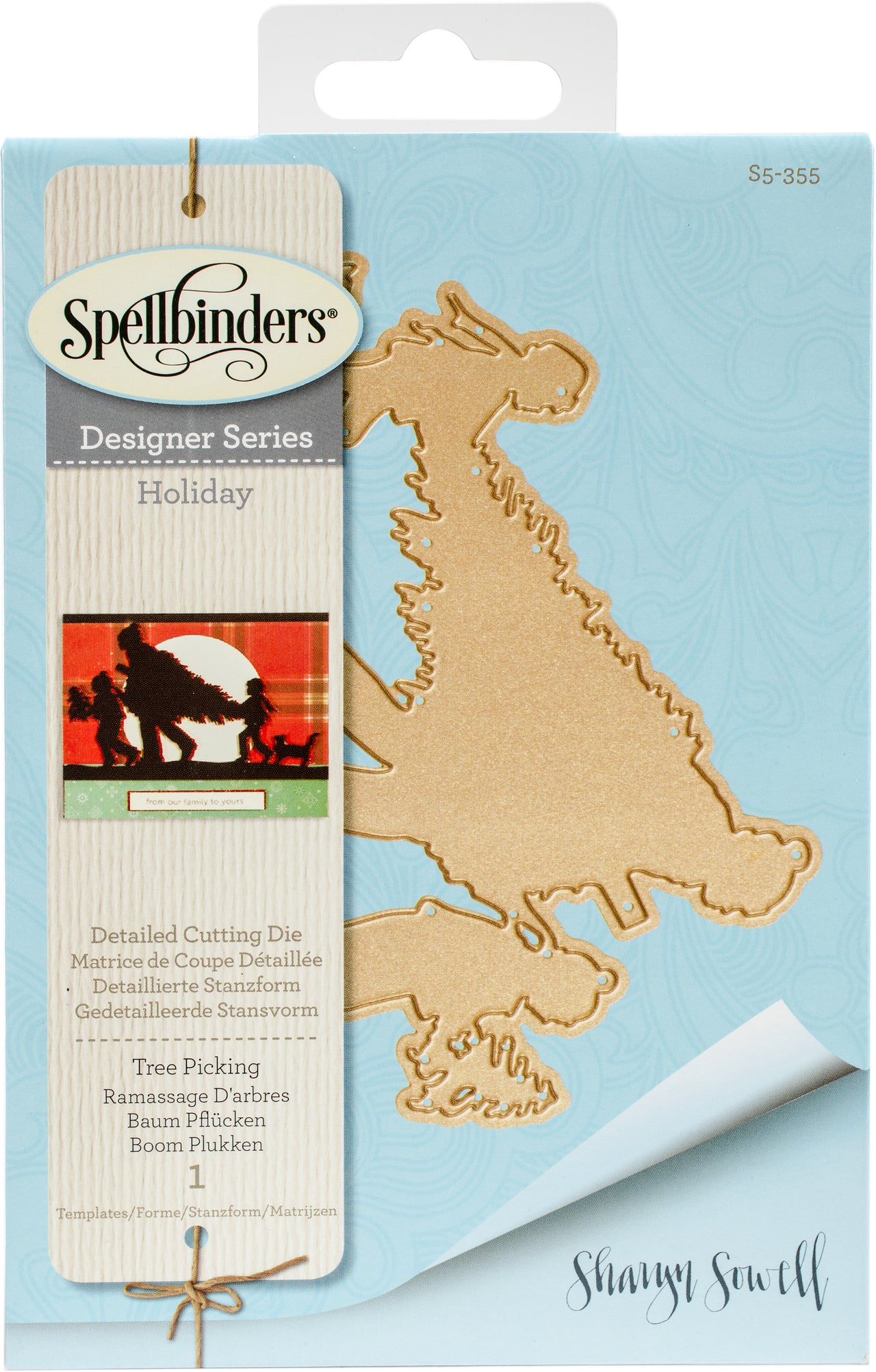 Spellbinders Shapeabilities Dies By Sharyn Sowell - Tree Picking