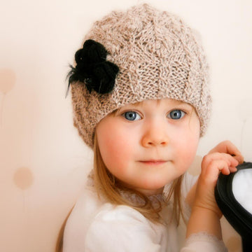 Violet lace hat
