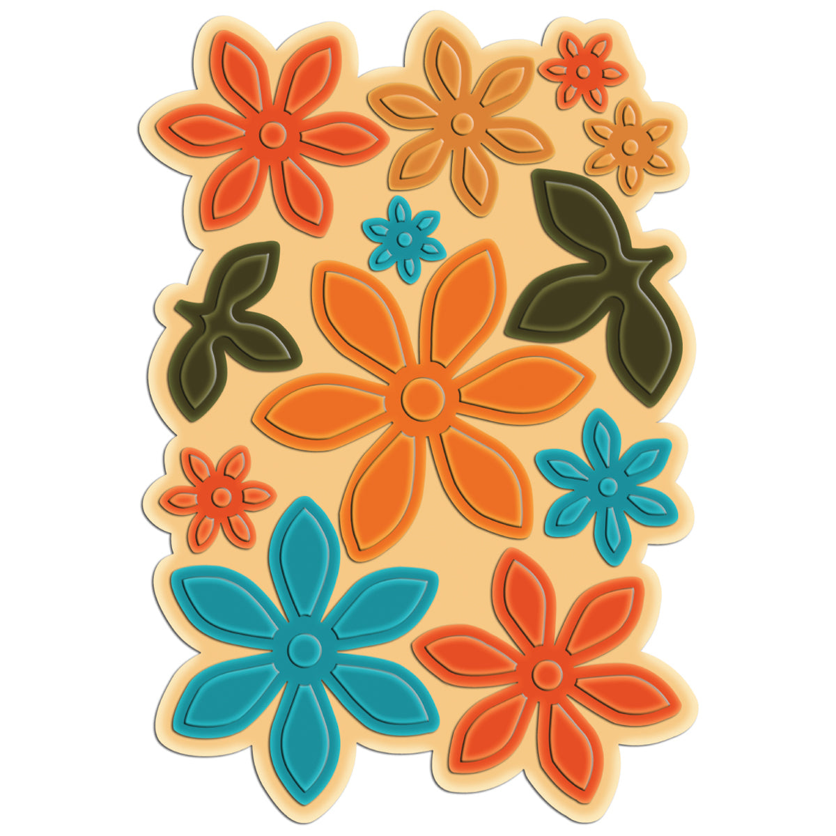 Heartfelt Creations Cut & Emboss Dies - Sun Kissed Fleur, .75" To 2.75"