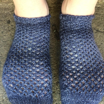 Hematite Lace Socks
