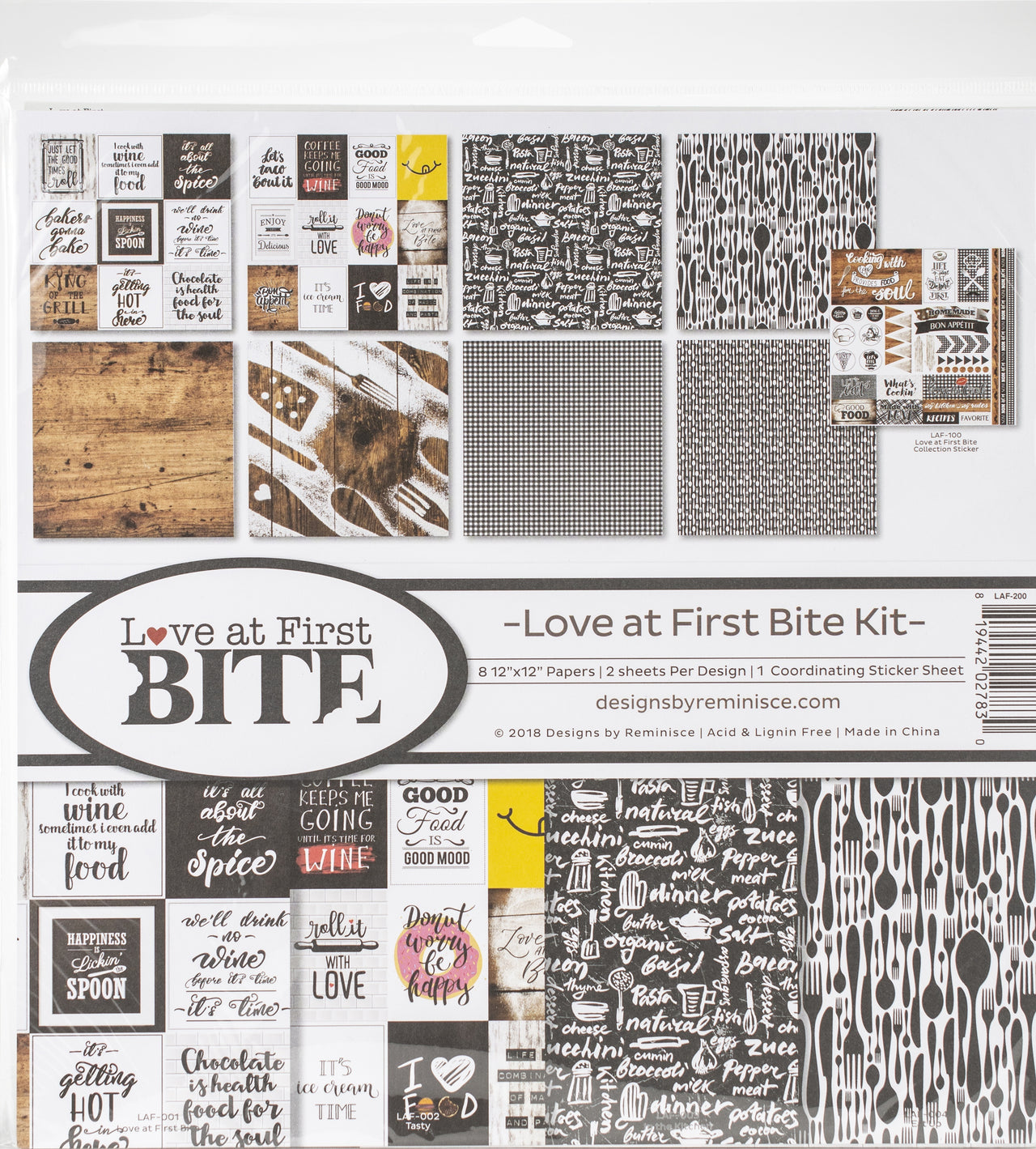 Reminisce Collection Kit 12"X12" - Love At First Bite