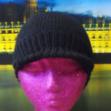 PLAIN DOUBLEKNIT BEANIECAP - MADMONKEYKNITS
