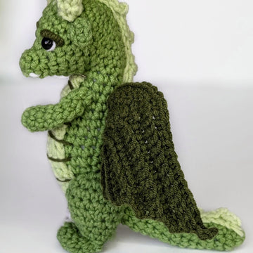 Basil the Dragon crochet pattern, amigurumi dragon pattern