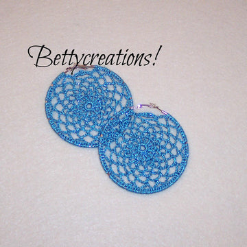 Crochet Hoop Earrings