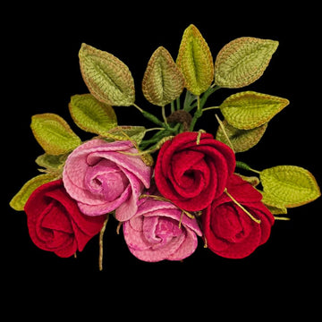 Crochet Valentines Roses