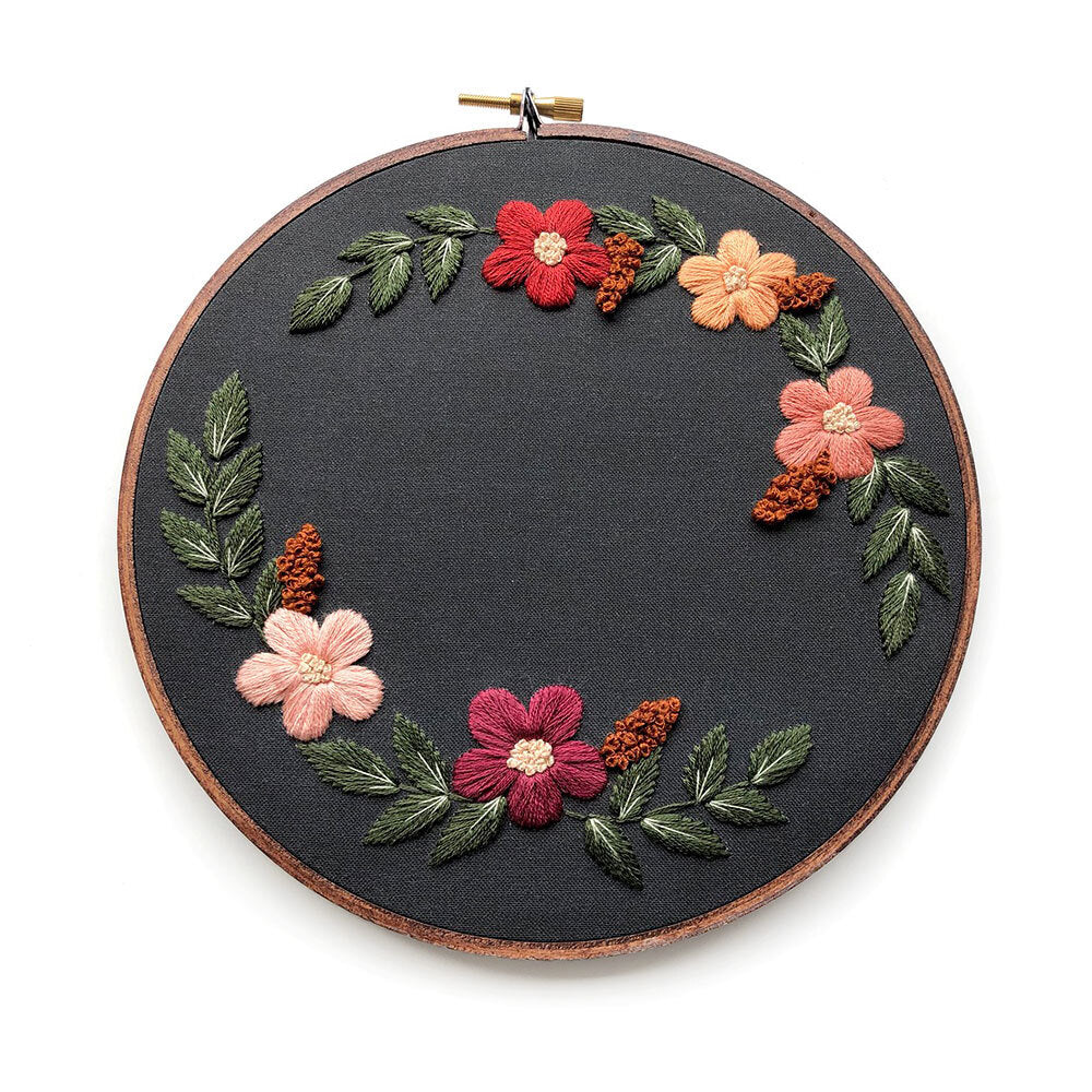 Hoffelt and Hooper Ella Jade - Black Embroidery Kit - 6in