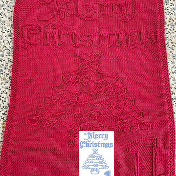 Nr. 441 1. Tree Merry Christmas guest towel