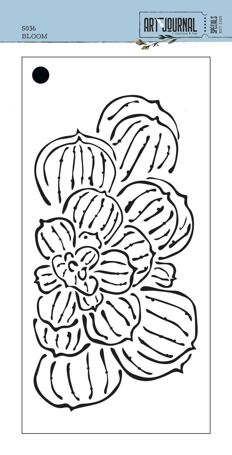 Elizabeth Craft Designs Elizabeth Craft Stencil 4.3"X8.7" - Bloom-Art Journal